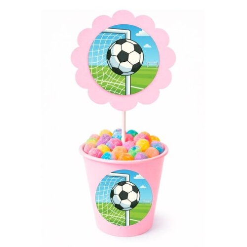 Centro de Mesa Flor Personalizado Futebol