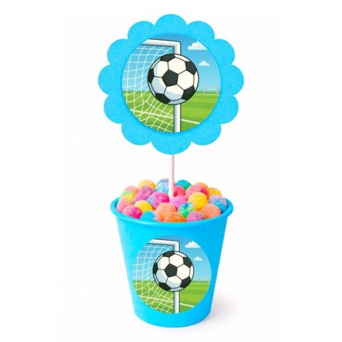 Centro de Mesa Flor Personalizado Futebol