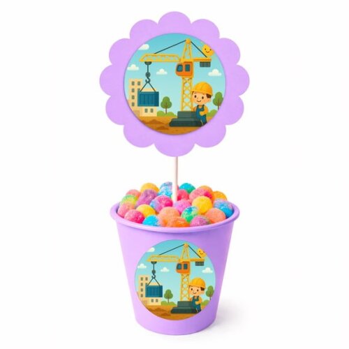 Centro de Mesa Flor Personalizado Grua