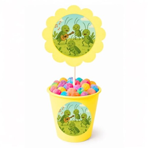 Centro de Mesa Flor Personalizado Grilos