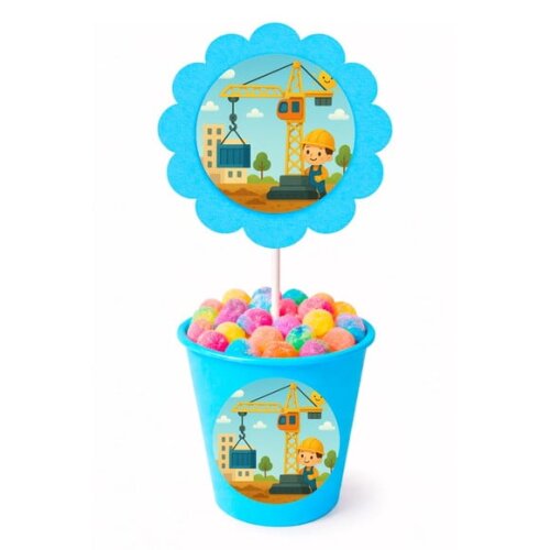 Centro de Mesa Flor Personalizado Grua