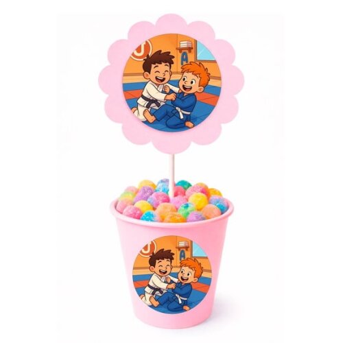 Centro de Mesa Flor Personalizado Jiu-jítsu