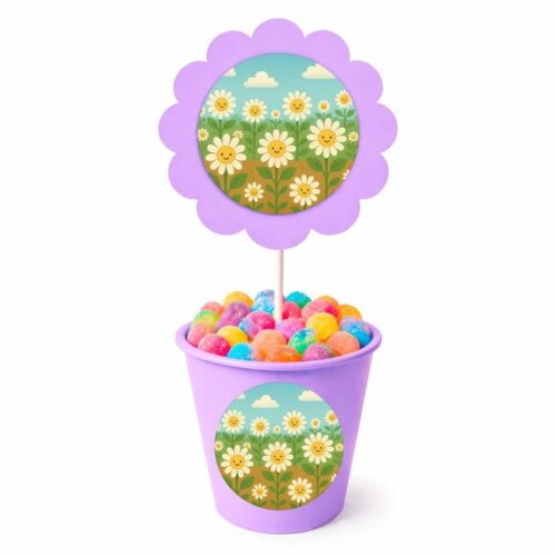 Centro de Mesa Flor Personalizado Margaridas