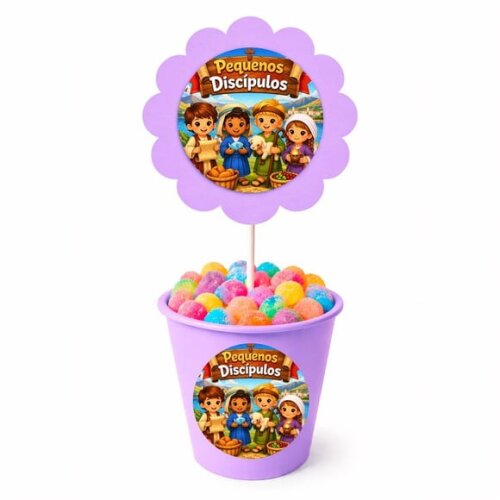 Centro de Mesa Flor Personalizado Pequenos Discípulos