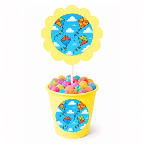 Centro de Mesa Flor Personalizado Pipas