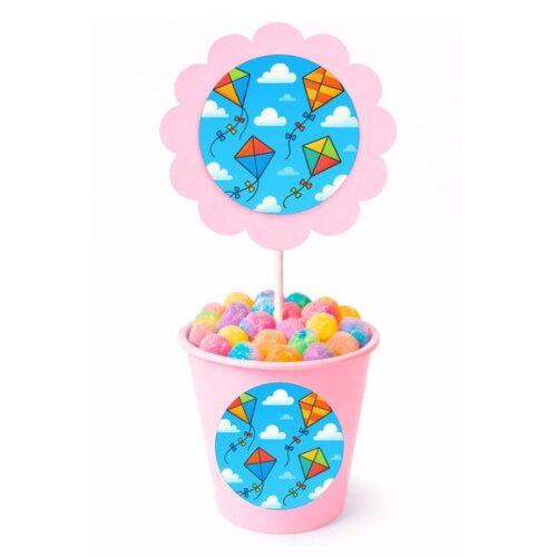 Centro de Mesa Flor Personalizado Pipas
