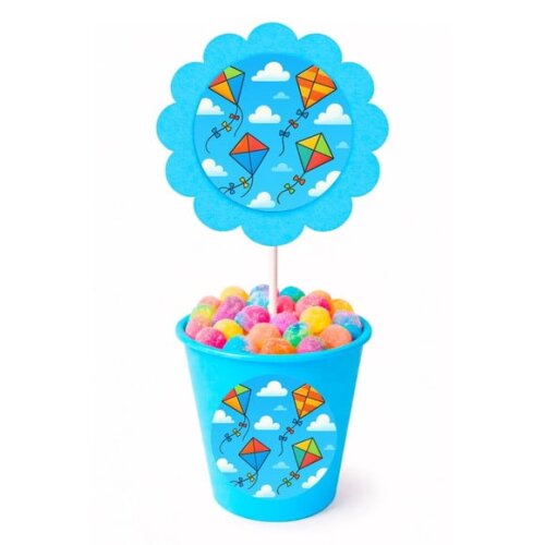Centro de Mesa Flor Personalizado Pipas