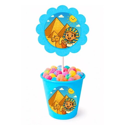 Centro de Mesa Flor Personalizado Pirâmides do Egito
