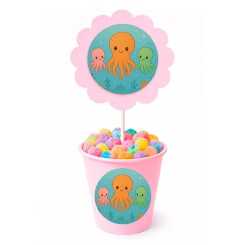 Centro de Mesa Flor Personalizado Polvinhos