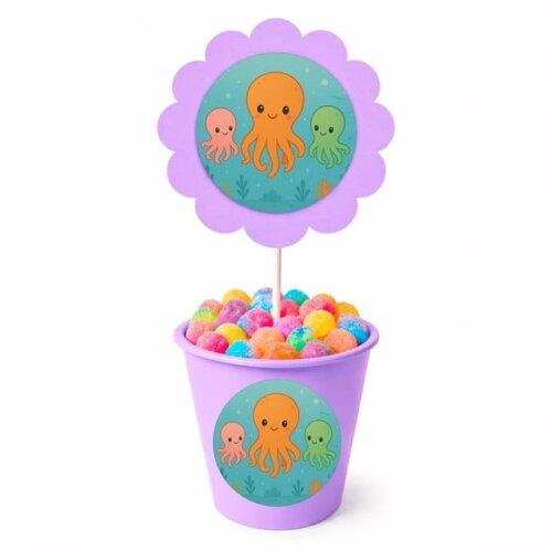 Centro de Mesa Flor Personalizado Polvinhos
