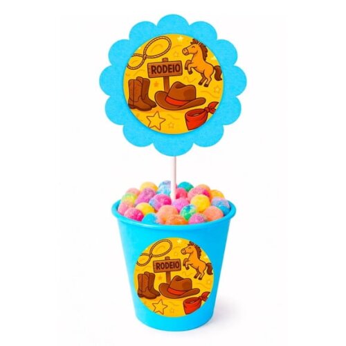 Centro de Mesa Flor Personalizado Rodeio