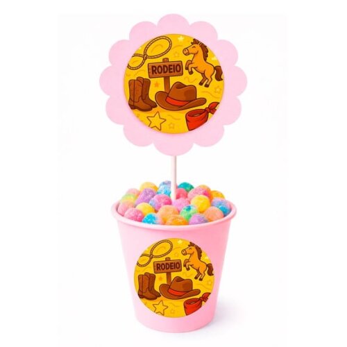 Centro de Mesa Flor Personalizado Rodeio