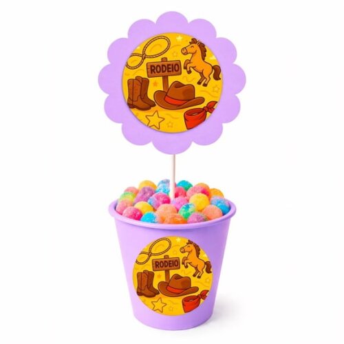 Centro de Mesa Flor Personalizado Rodeio
