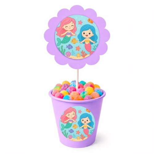 Centro de Mesa Flor Personalizado Sereias
