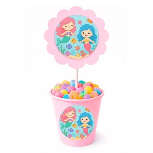 Centro de Mesa Flor Personalizado Sereias