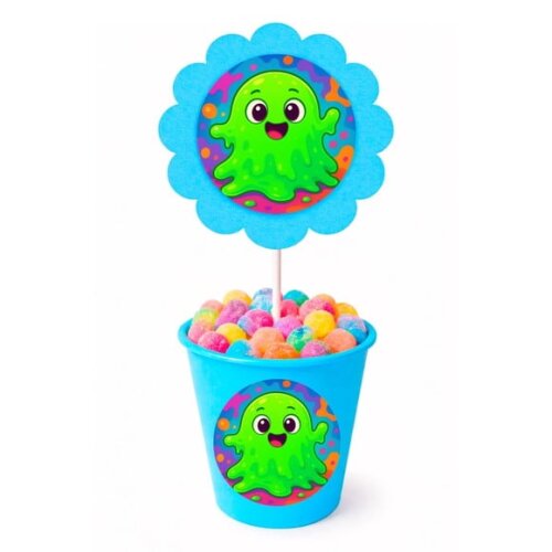 Centro de Mesa Flor Personalizado Slime