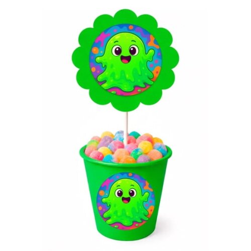 Centro de Mesa Flor Personalizado Slime