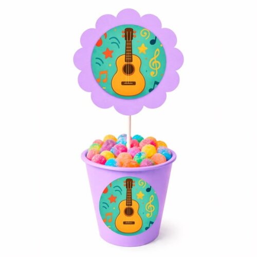 Centro de Mesa Flor Personalizado Violão