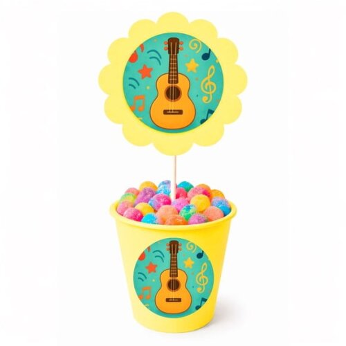 Centro de Mesa Flor Personalizado Violão