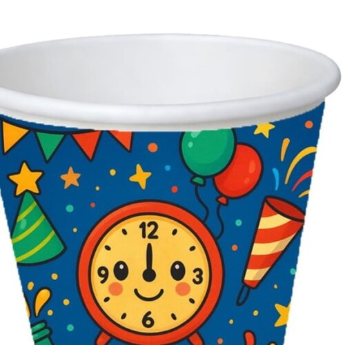 Copo de Papel Aniversário Festa Ano Novo