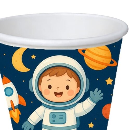 Copo de Papel Aniversário Festa Astronauta