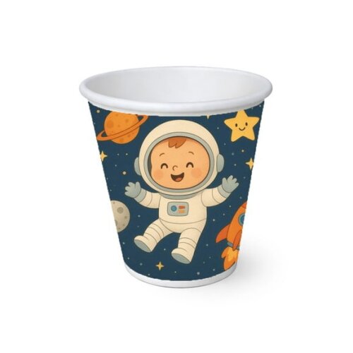 Copo de Papel Aniversário Festa Astronauta Baby