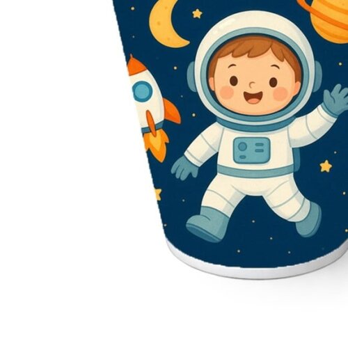 Copo de Papel Aniversário Festa Astronauta