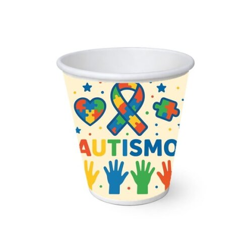 Copo de Papel Aniversário Festa Autismo