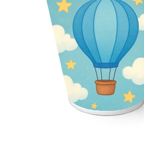 Copo de Papel Aniversário Festa Balão de Ar Azul