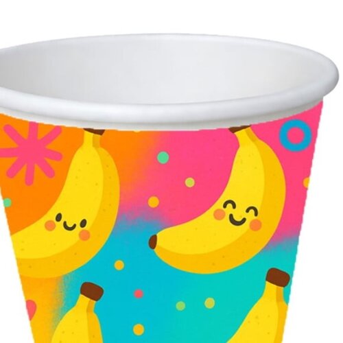 Copo de Papel Aniversário Festa Bananas Divertidas