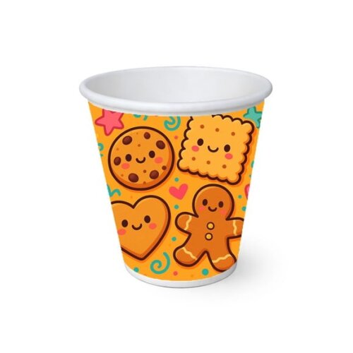 Copo de Papel Aniversário Festa Biscoitinhos