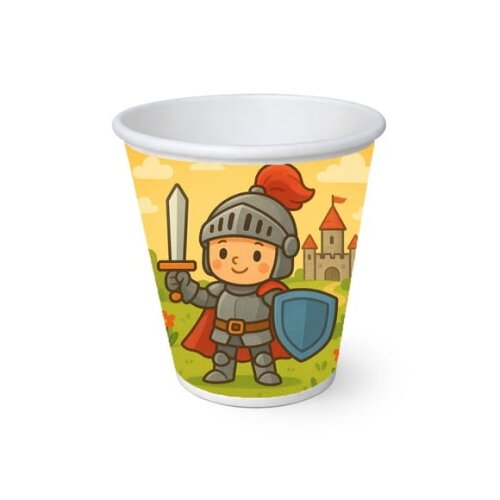 Copo de Papel Aniversário Festa Cavaleiro Medieval