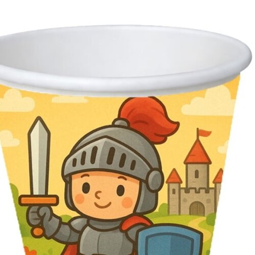 Copo de Papel Aniversário Festa Cavaleiro Medieval