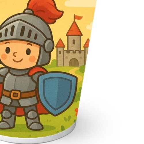 Copo de Papel Aniversário Festa Cavaleiro Medieval