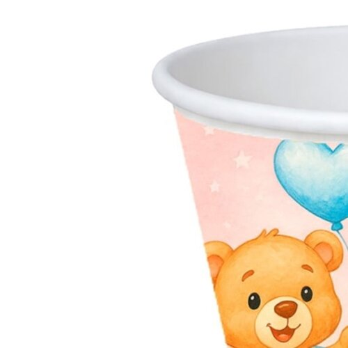 Copo de Papel Aniversário Festa Chá de Revelação