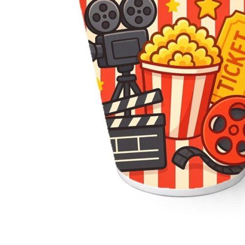 Copo de Papel Aniversário Festa Cinema