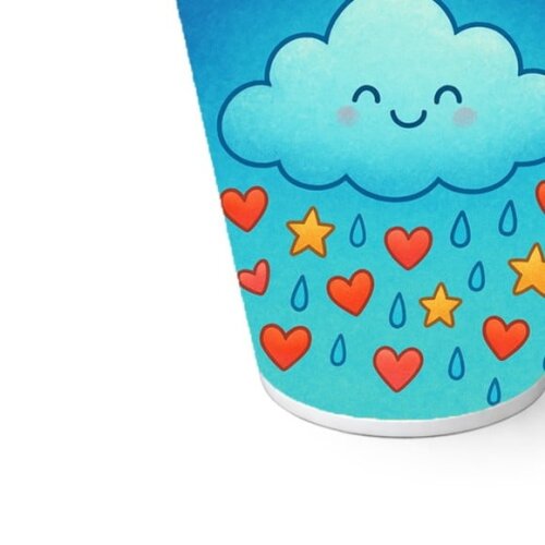 Copo de Papel Aniversário Festa Chuva de Bênçãos