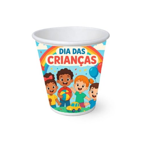 Copo de Papel Aniversário Festa Dia das Crianças