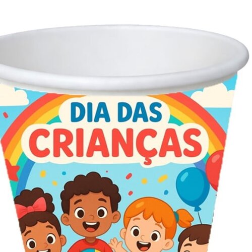 Copo de Papel Aniversário Festa Dia das Crianças