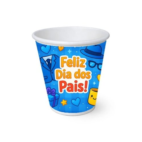 Copo de Papel Aniversário Festa Dia dos Pais