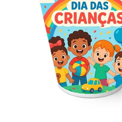 Copo de Papel Aniversário Festa Dia das Crianças