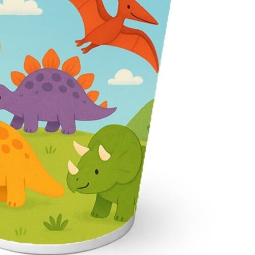 Copo de Papel Aniversário Festa Dinossauros