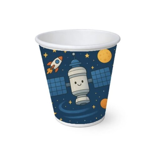 Copo de Papel Aniversário Festa Estação Espacial