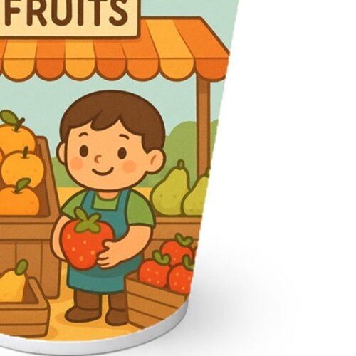 Copo de Papel Aniversário Festa Feira de Frutas