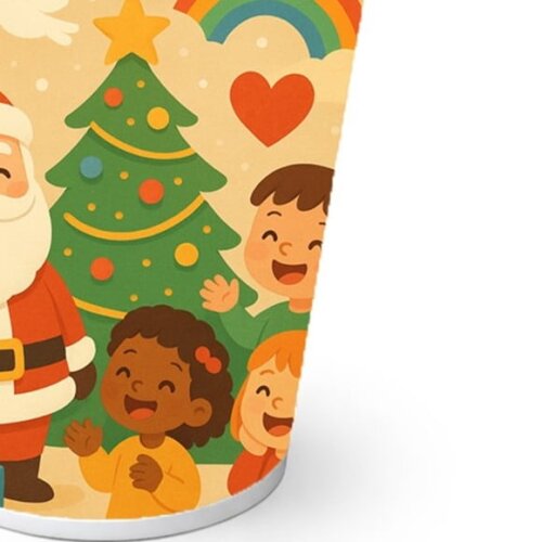 Copo de Papel Aniversário Festa Feliz Natal