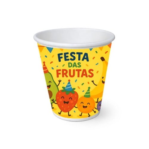 Copo de Papel Aniversário Festa Festa das Frutas