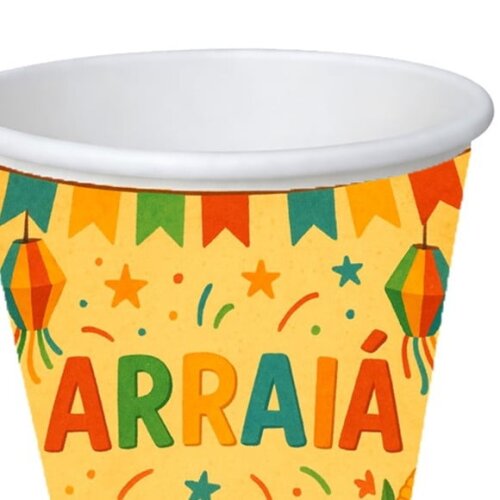 Copo de Papel Aniversário Festa Festa Junina Arraiá