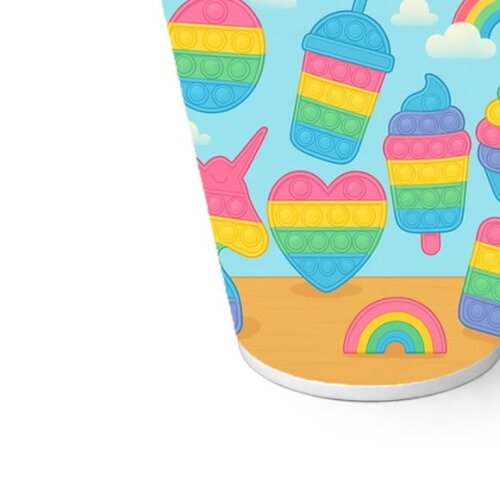 Copo de Papel Aniversário Festa Fidget Toys