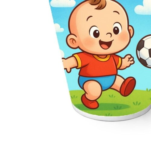 Copo de Papel Aniversário Festa Futebol Baby