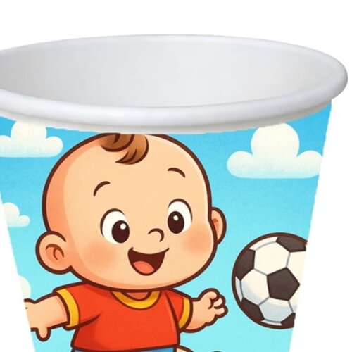 Copo de Papel Aniversário Festa Futebol Baby